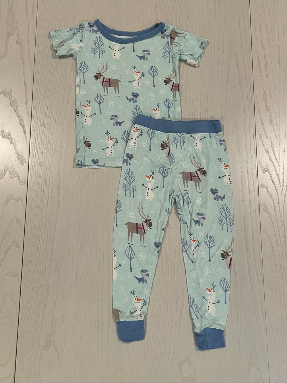 Little Sleepies Disney Frozen Olaf & Friends Two Piece Pajama Set - 18-24 months